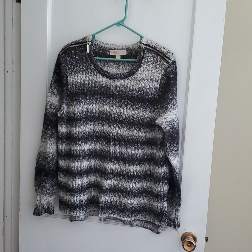 Michael Kors zipper shoulder sweater